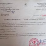 Communiqué de Monsieur Le doyen relatif aux retardataires des CC en MASTER 1