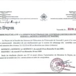 COMMUNIQUÉ DE MONSIEUR LE DOYEN A L’ATTENTION DES ÉTUDIANTS RELATIF AU RATTRAPAGE DES CONTRÔLES CONTINUS DE FIN DI SECOND SEMESTRE DES NIVEAUX L1, L2, L3 ET MASTER 1