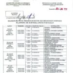 PLANNING DES SURVEILLANCES DES EXAMENS DE FIN DU PREMIER SEMESTRE