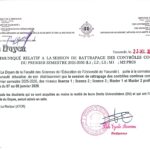 COMMUNIQUÉ DE MONSIEUR LE DOYEN A L’ATTENTION DES ÉTUDIANTS RELATIF AU RATTRAPAGE DES CONTRÔLES CONTINUS