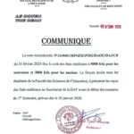 COMMUNIQUÉ DE MONSIEUR LE DOYEN A L’ATTENTION DES ÉTUDIANTS RELATIF AU PAIEMENT DES FRAIS MÉDICAUX