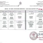 EMPLOIS DU TEMPS PROVISOIRES DU PREMIER SEMESTRE DE MASTER 2 PAR DÉPARTEMENT