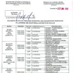 PLANNING DES SURVEILLANCES PAR SALLE DES EXAMENS DE FIN DU PREMIER SEMESTRE 2025-2026